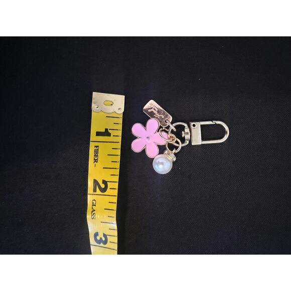 PURSE BAG BACKPACK HAND BAG CHARM DAISY FLOWER PEARL GOLD HARDWARE HAND MADE - Picture 5 of 5